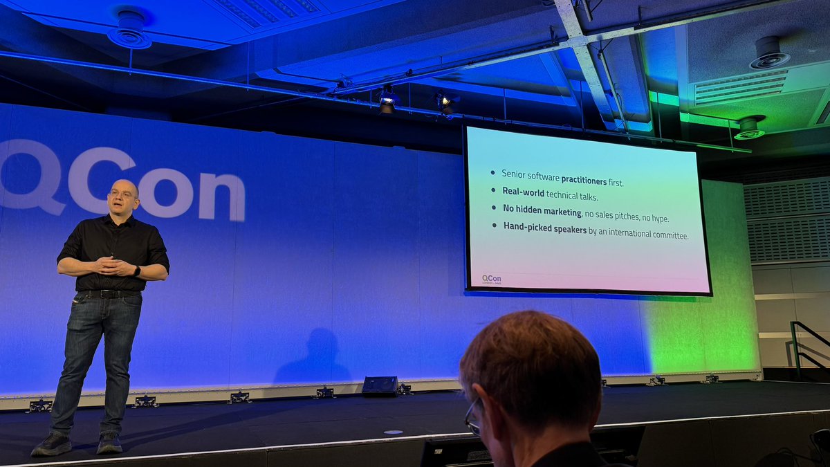 QCon London starting. Good values. #qcon