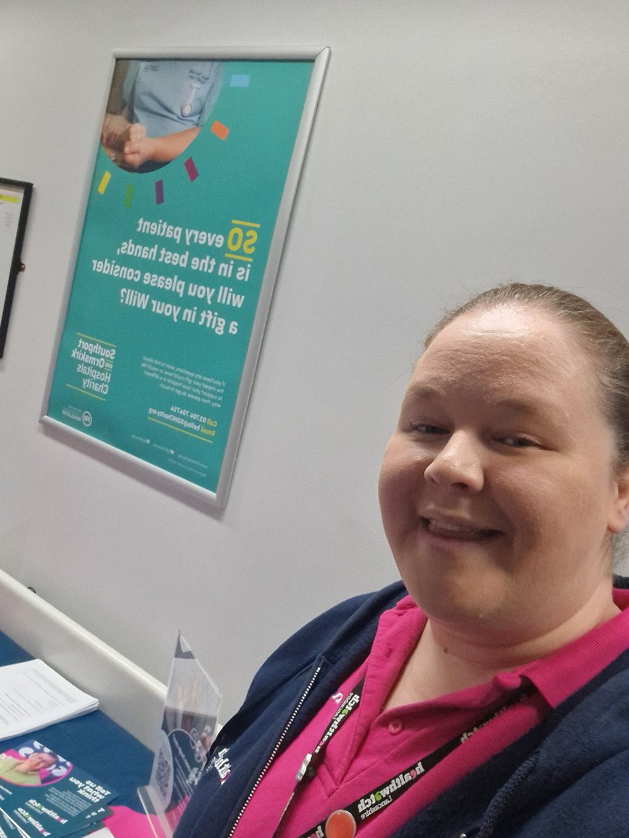 Emmy is at Ormskirk hospital today 9:00am-12:00pm to speak with you about your experiences. Come over and have a chat about what services you access and how you felt that experience was 😀 @MWLNHS #haveYourSay