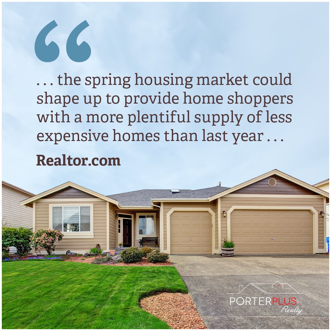 Finding the perfect home has been tough, but now with more affordable options emerging, the search is getting easier.

#springhousingmarket #homebuyingseason #keepingcurrentmatters #porterplusrealty