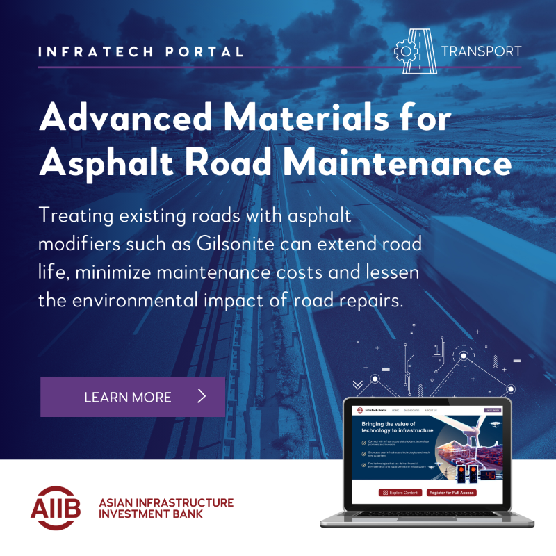 AIIB_Official's tweet photo. From extreme ☀️heat to extreme ⛈️precipitation events, the #climatechange vulnerability of roads can have a significant impact on the movement of goods and people.
What role can #InfraTech play?
Discover innovative solutions from around the 🌐world on the #InfraTechPortal⤵️