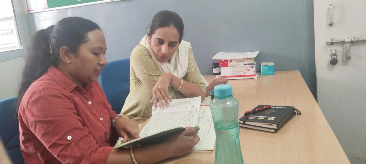 Supervisory Visit by DPC Seema Ansari at DMC Bawal, Checked TB Lab register, updation of Data on Google sheet on daily basis. Some columns are blank, sensitize LT on lab register, Treatment Initiation follow up and DST samples. #TBMuktBharat #EndTB #TBHaregaDeshJeetega