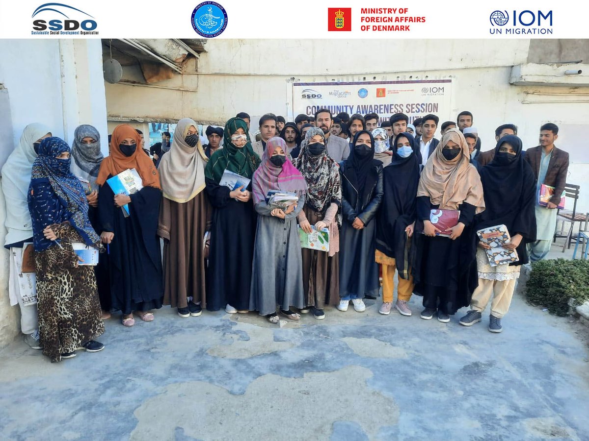 With support from @DanishMFA ,IOM Pakistan collaborated with SSDO Pakistan and Federal Investigation Agency (FIA), conducted an awareness-raising campaign with Quetta's Youth on the risks associated with Irregular Migration. #community #quetta