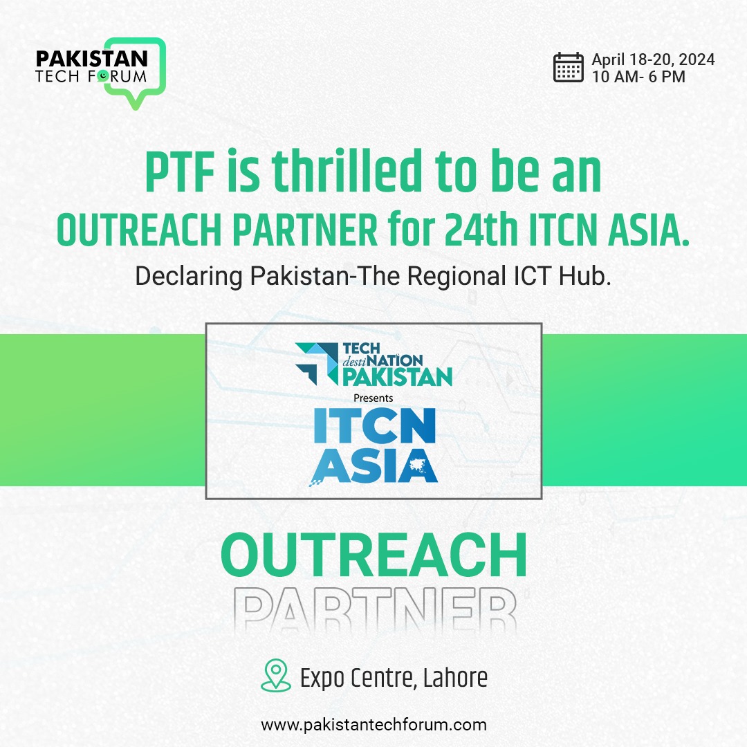 paktechforum_'s tweet photo. Join Pakistan Tech Forum (PTF) as we collaborate as an Outreach Partner with the 24th @ITCNASIASOCIAL to empower local IT businesses &amp; forge global partnerships in Pak Tech Community. 

Secure your spot now at https://t.co/33WyhhQsdD 

 #ITCNAsia #PTF https://t.co/TuE324LFwT