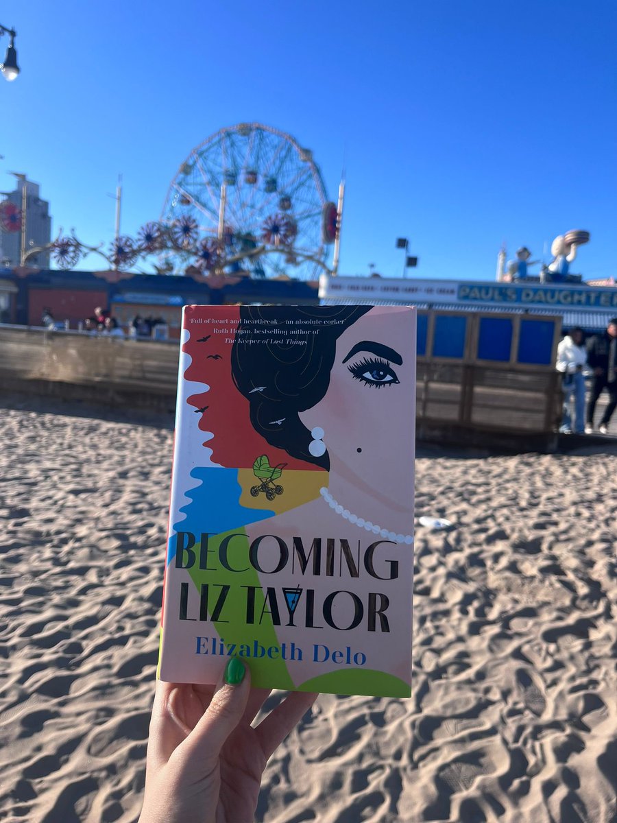 My book made it to Coney Island!🇺🇸🗽#BecomingLizTaylor jetsetting across the globe, just like her namesake🤩 (Thanks @AsiaHarvey for the pic x)