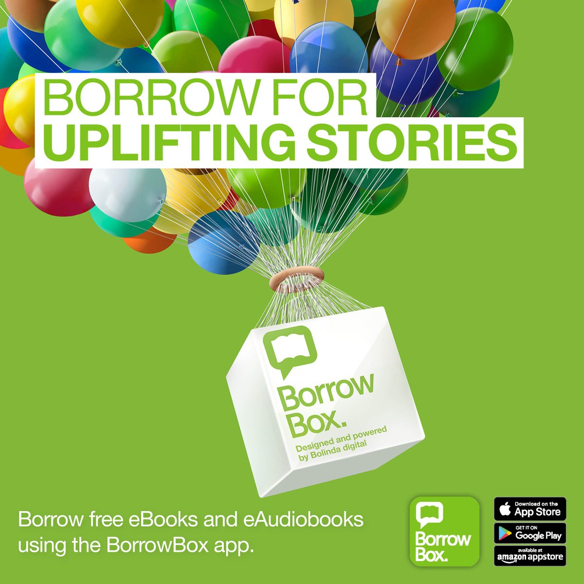 .@BorrowBox is here for uplifting stories. Use the @Borrowbox App or visit staffordshire.gov.uk/eLibrary for a fantastic range of eBooks & eAudio