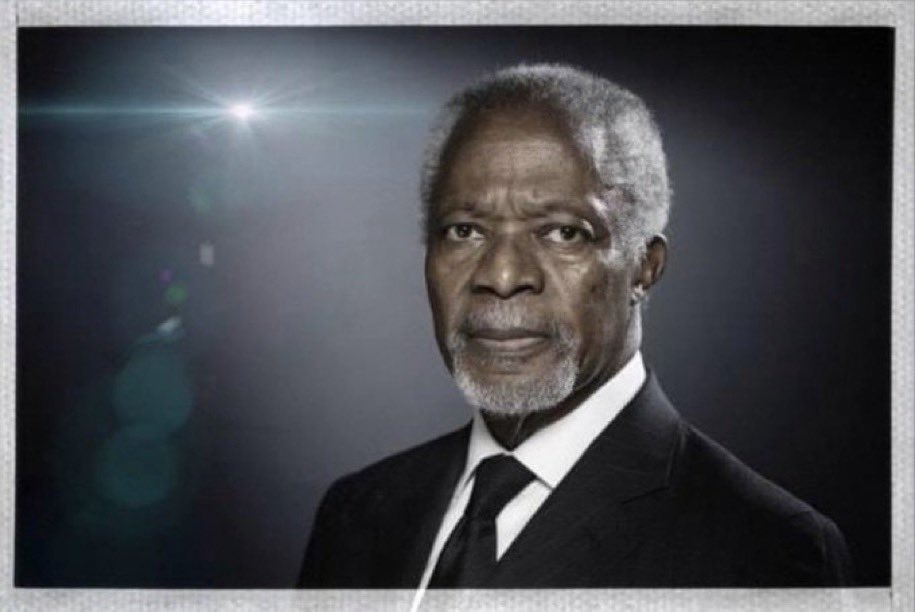 „Alles, was das Böse braucht, um zu triumphieren, ist das Schweigen der Mehrheit.“ Kofi Annan 8. April 1938 - 18. August 2018