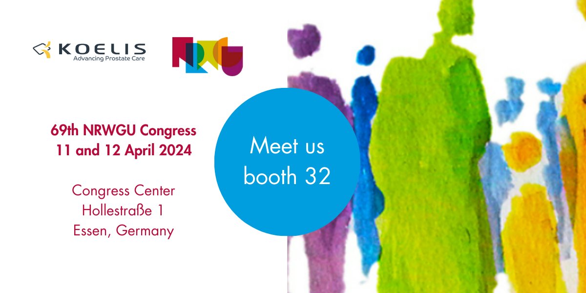 3 days left before the NRGWU Congress in Germany! Feel free to stop by our booth 32 to discover our 3D MRI/US fusion imaging of the Koelis Trinity® system. 📅 April, 11th and 12th 📍 Essen (Germany) 💼 Booth 32 #prostatecancer #prostatecare #urology nrwgu-kongress.de