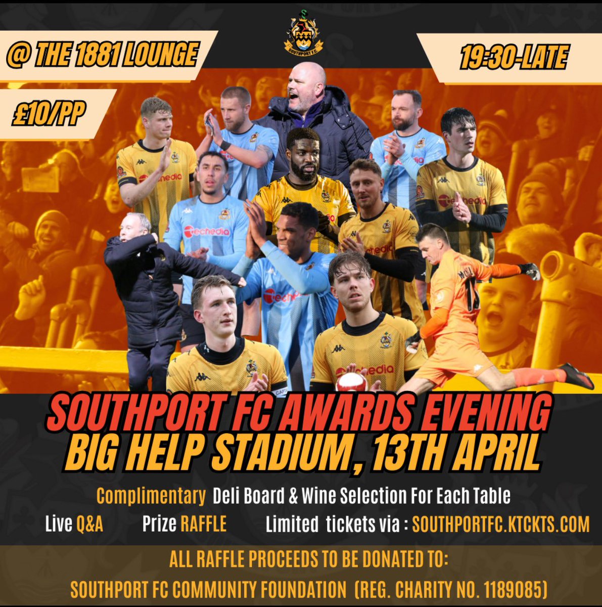 🏆 Tickets are now on sale for our end of season Awards Night. This will take place after our game with Rushall on Saturday. 🎟️ bit.ly/3VWyZ3Y