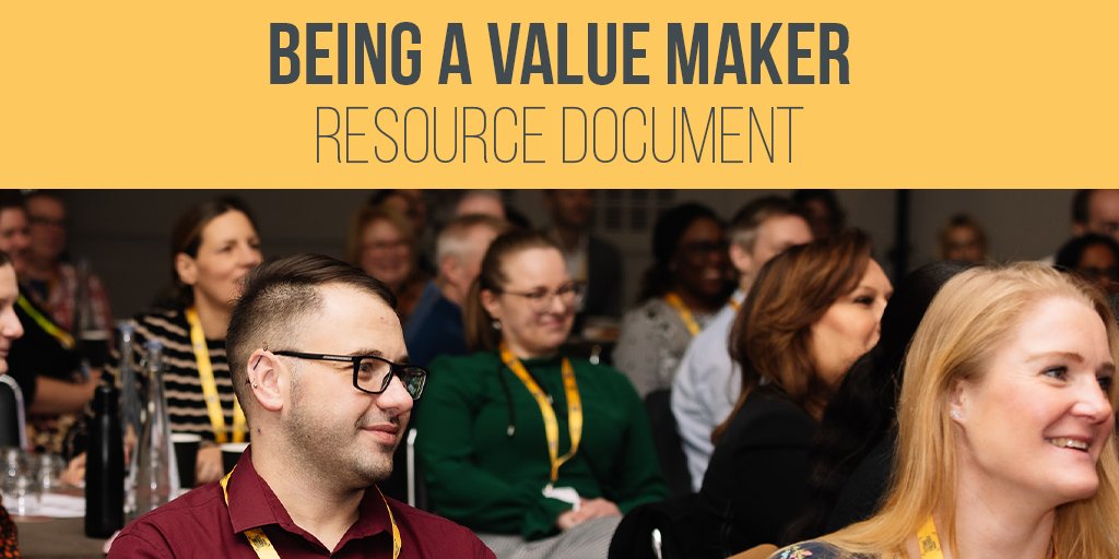 We are delighted to share with you a brand-new Value Maker resource guide! Discover all the details about what it means to be a #ValueMaker within our handy resource document, read it here: bit.ly/3VLlHHL