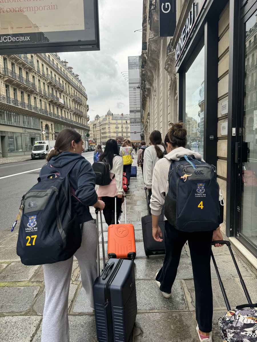 7/4: En route! We arrived in Rouen on time to meet our warm and welcoming host families pour aller dîner. Despite the grèves in the UK we had a smooth journey thank you to the FAs @stpetersyork for coming to our rescue and taking us to London.