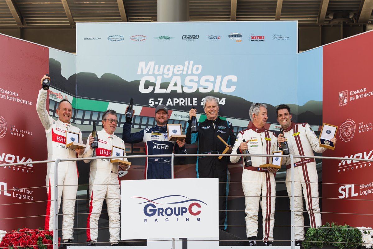 PODIUMS & PIZZAS #IMAGEBYOVERY For @motohistorics 
Brilliant Class Win for Richard Meins & Andrew Bentley in Group C Racing with @peterauto 
#TwoTenths #MondayMotivation #groupcracing #nissanR90CK #GRasia #initracing 
#Motohistorics #mugelloclassic