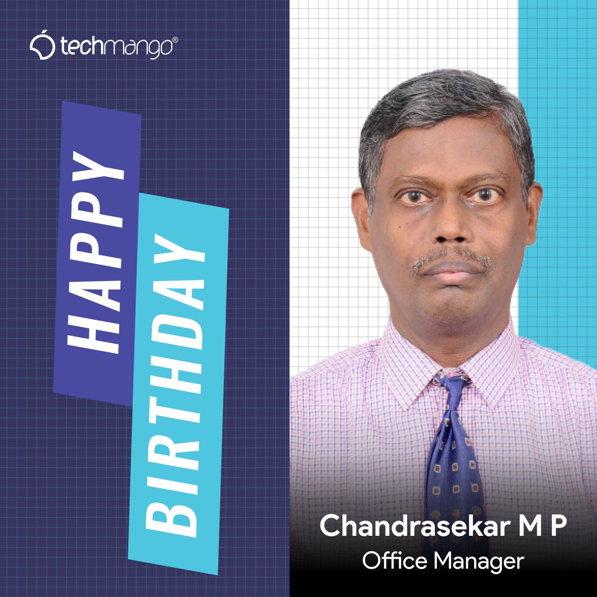 Techmango Wishes Happy Birthday to M P Chandrasekar Cheers to another fantastic year ahead! May this birthday be the start of your greatest, most wonderful journey yet. Have a fantastic day! #happybirthday #birthdaywishes #birthdaycelebration #birthdayparty #birthdaycheers