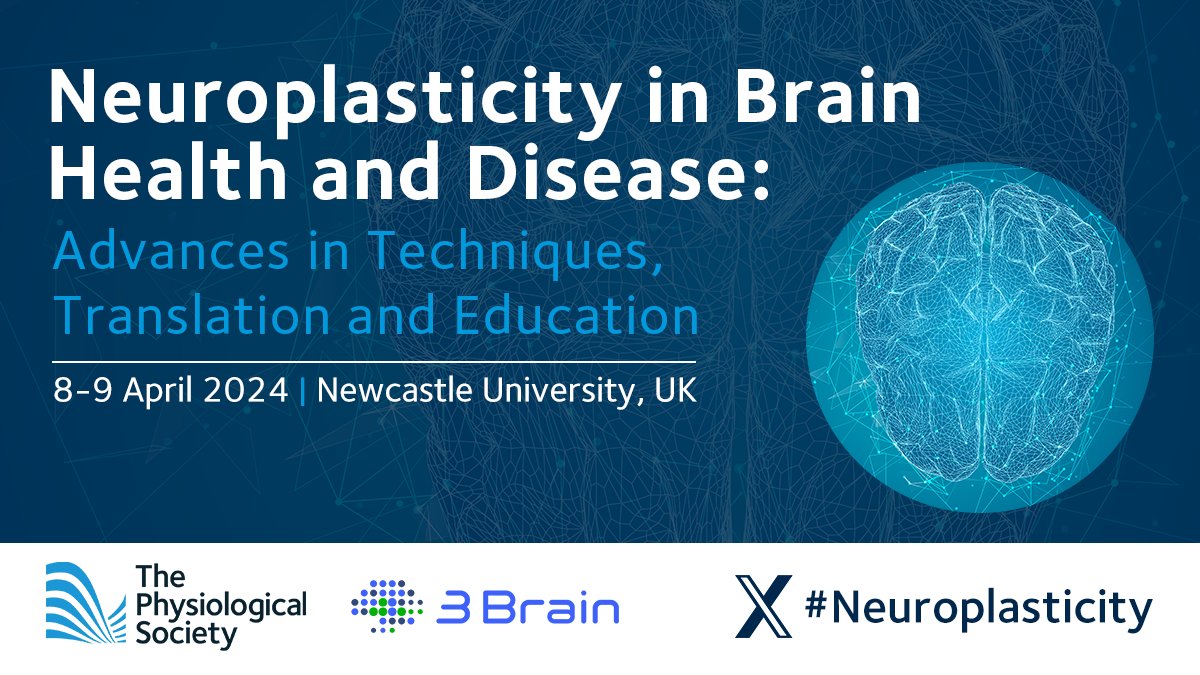 We're excited to be @UniofNewcastle today for day 1 of the #Neuroplasticity event🧠 This meeting will discuss the latest cutting-edge tools and techniques to study brain function and dysfunction. View the full programme here: buff.ly/3vJhFou