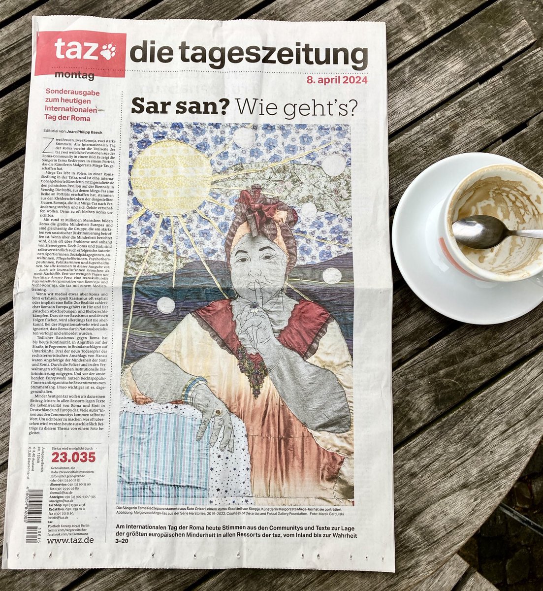 Zum heutigen Internationalen Tag der Roma eine ganze Ausgabe. Gutgemacht, ⁦@tazgezwitscher⁩ !