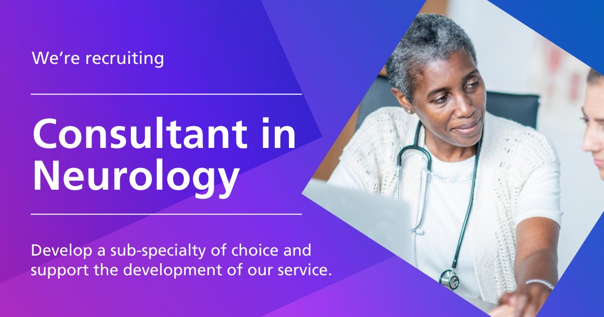 📢 NEW opportunity: We're recruiting a Consultant in Neurology @gloshospitals  
Join our outstanding team and work alongside neurology specialist nurses to provide comprehensive care for patients in Gloucestershire.
Apply now ➡️ bit.ly/3J7UTtJ
#ABetterCareerStartsHere