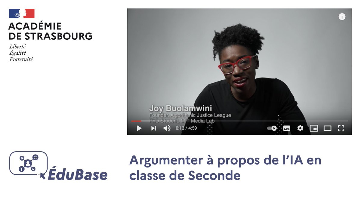 🧑‍💻 #IA | #EspritCritique

🔷 « Argumenter à propos de l’IA en classe de Seconde » : un scénario #Édubase <a href="/acstrasbourg/">Académie Strasbourg</a> pour faire réfléchir les élèves aux enjeux éthiques de l’IA en argumentant à l’oral et à l’écrit @eduscol_DOC @eduscol_EMI

👉 edubase.eduscol.education.fr/fiche/19754