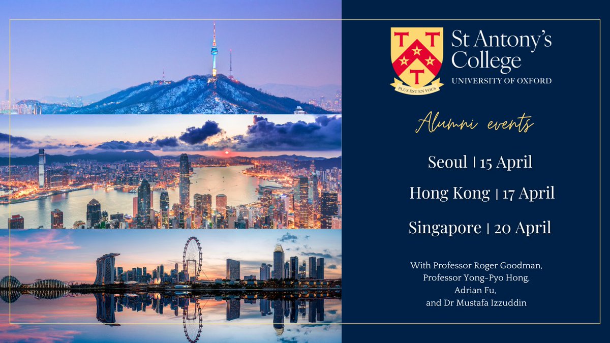 The deadline to sign up for our alumni reunion events in Asia is this Wednesday, 10 April! Head to this link to book online: shorturl.at/hkrBK