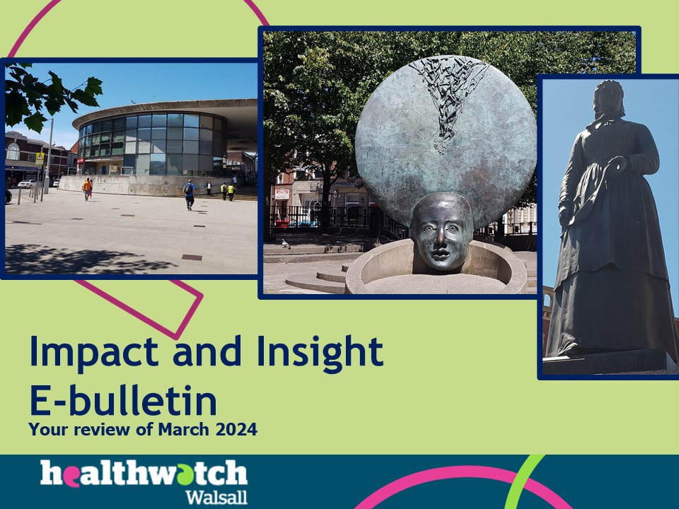 We have just published our March E Bulletin report. To read or download, Link: tinyurl.com/j4ep3msn #walsall #nhs #healthcare