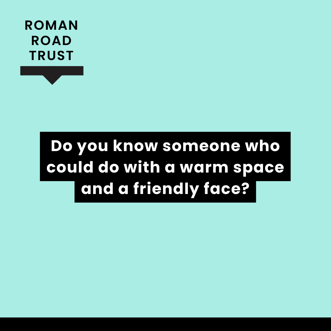 Our brand new space on Roman Road is open every Tuesday and Thursday from 2 - 4pm until May as a warm space for the Bow community. There will always be a charging point, a cuppa and a friendly face. At The Common Room – 5 Ford Road, E3 5NS. Thank you ❤️