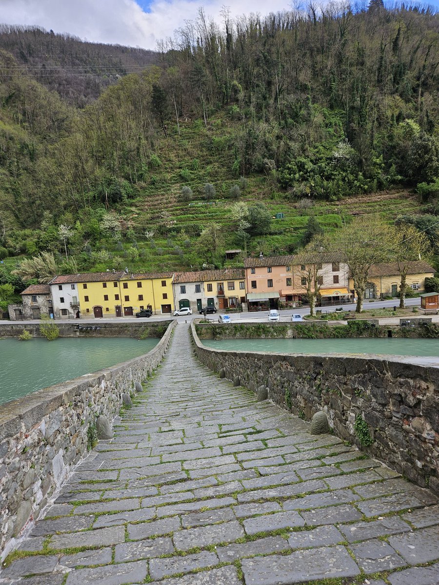 On the Devil's Bridge in Lucca Italy. #Italy #Lucca #travel #Tuscany