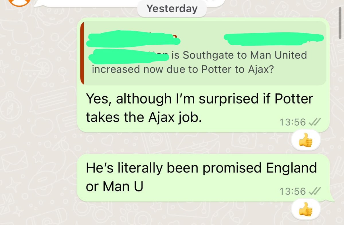 Just saying……. When everyone else was getting excited about Ajax…… @TheEuropeanLad 😉 From what I gather, it’s Pep Ljinders for you 👍🏽