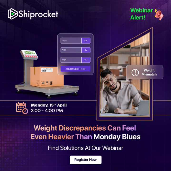 Monday blues weighing you down? 😩 Don't let weight discrepancies do the same. Register for our webinar: bit.ly/3JaKrl9 #LogisticsWeightDiscrepancies #LogisticsProblems #SupplyChainInefficiencies #LogisticsChallenges #ecommerce #WeightDiscrepancySolutions