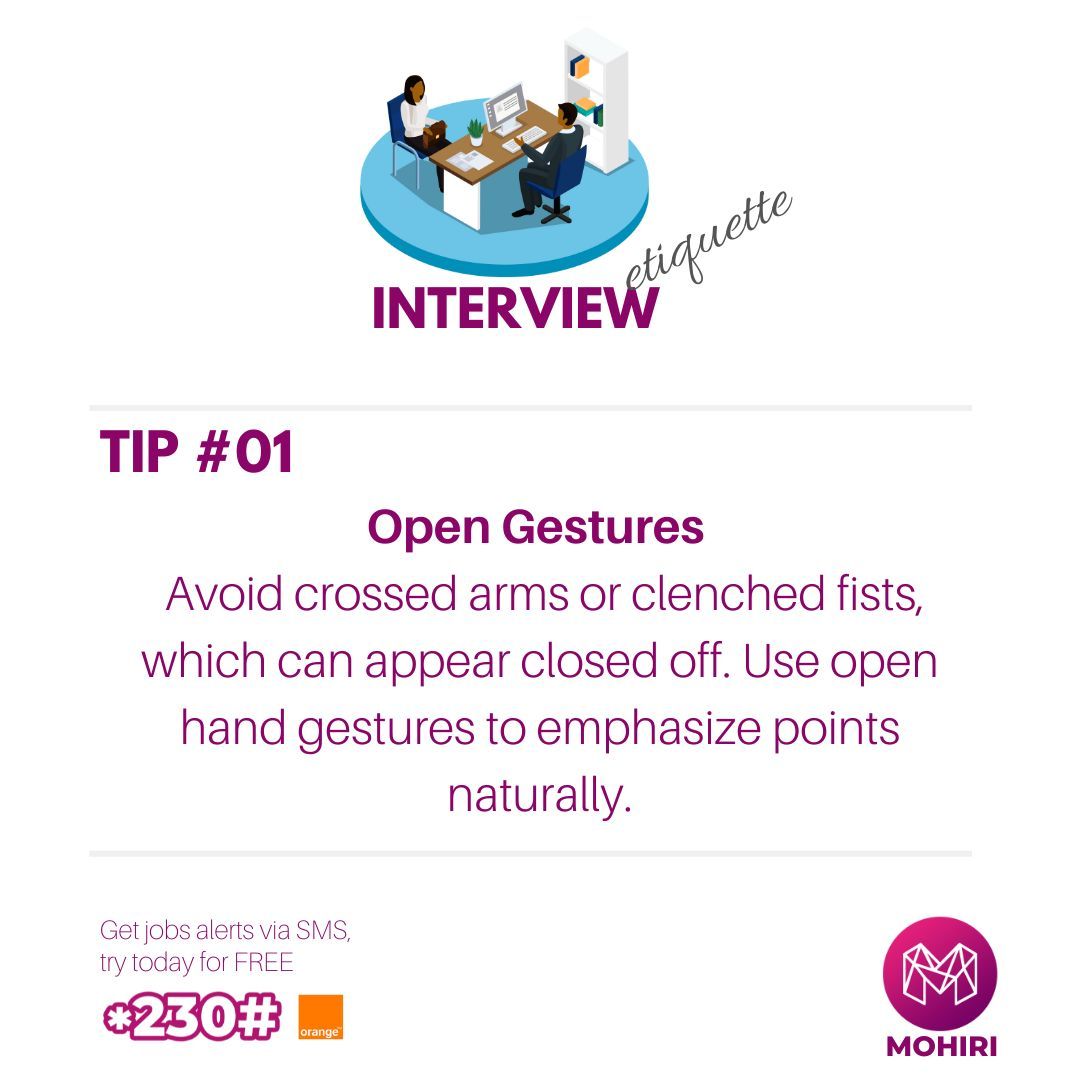 mohiribw's tweet photo. Hey Ditsala  👋🏾

We are back with another Interview Tips Segment!

Lets get you ready to nail that interview.

#Mohiri #Dibonwakae  *230# https://t.co/ZXSzJ70XhW
