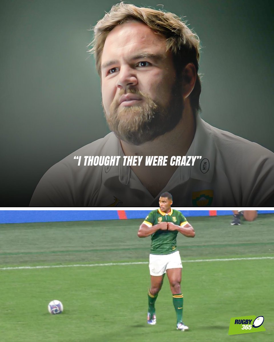 Frans Malherbe couldn't believe the Springboks' scrum plan against France in last year's World Cup quarterfinal 🤣

#Rugby365 #Springboks #RWC2023