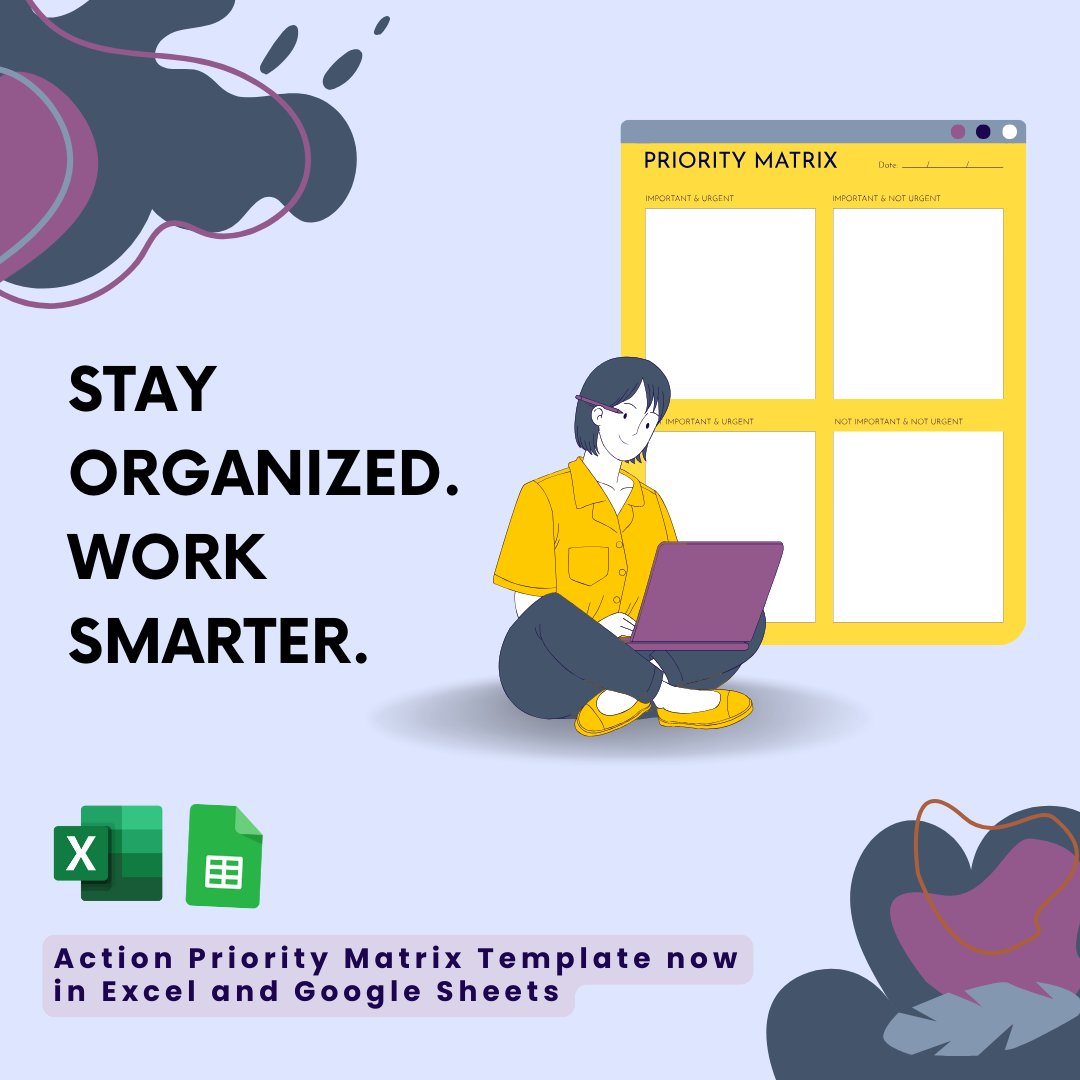 SomekaNet's tweet image. Stay organized in your busy life with our Action Priority Matrix Excel Template!⭐
Task prioritization can be simplified with our template, aiding effective time management. ⏰
Discover Now! 🔗 bit.ly/48QXyTo
#TimeManagement #TaskPrioritization #EfficiencyTools