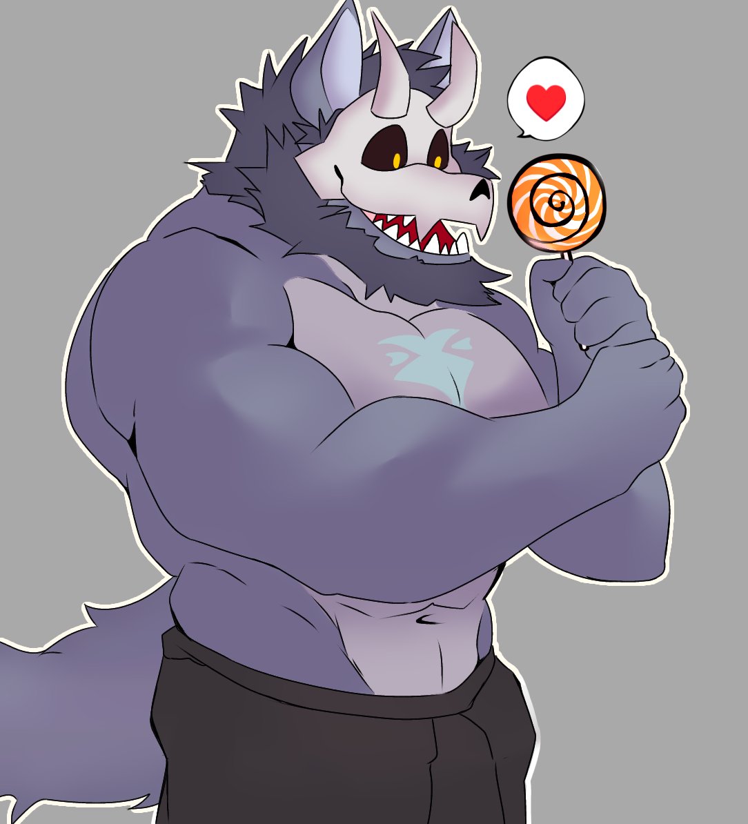 Atlas loves his lollipop 🍭 Fanart for @Juggermelon