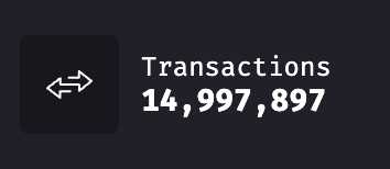 ao is about to hit 15M transactions 🔥