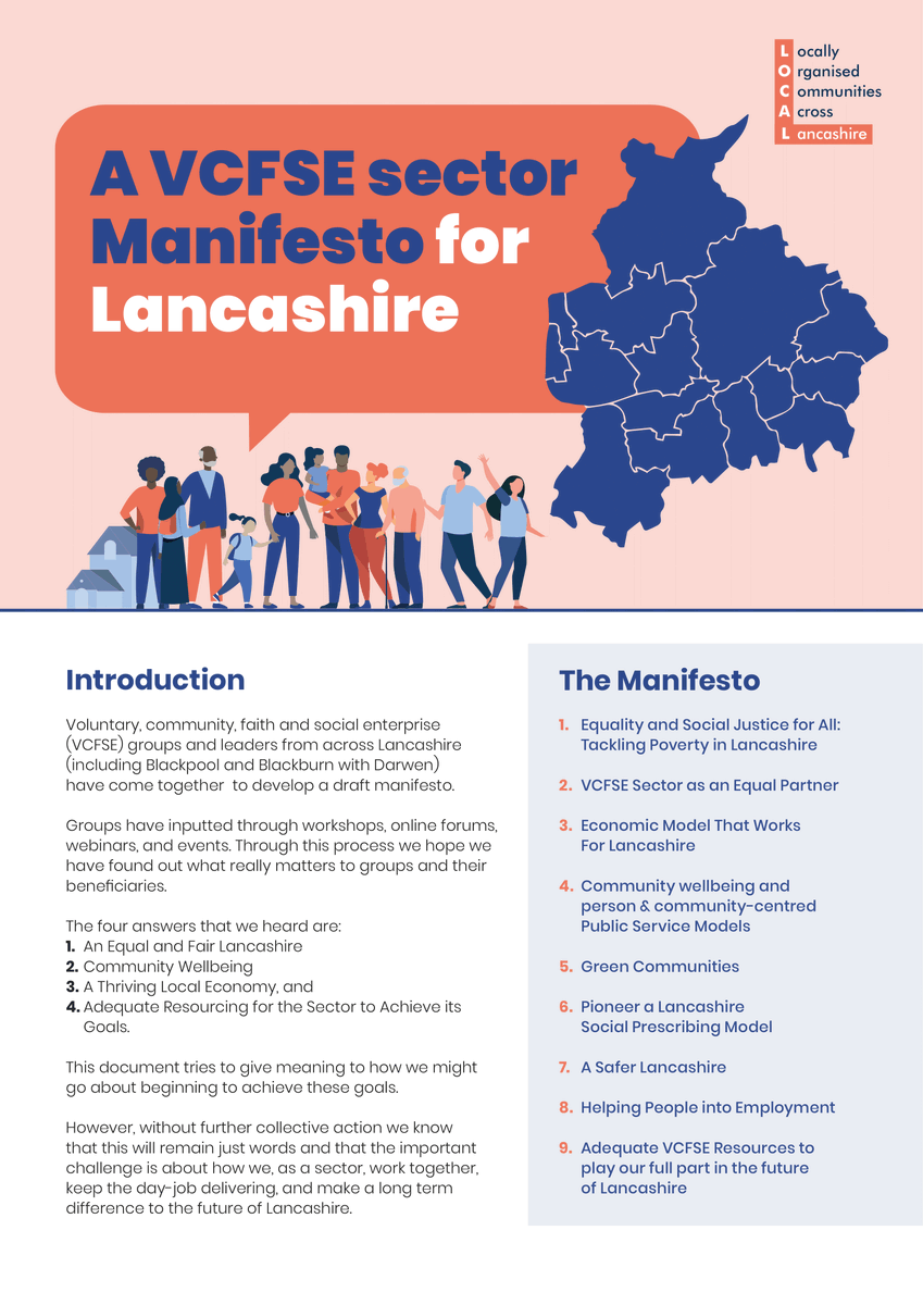 📢 Lancashire's VCFSE sector unites for change! 🌟 From workshops to webinars, groups have shaped a draft manifesto focusing on Equality, Community Wellbeing, Local Economy, and Sector Resourcing. Let's make a difference together! Read more: bprcvs.co.uk/vcfse-news/a-v…