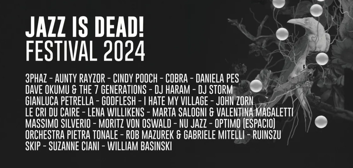 Collettivo culturale TUM & 'Associazione Magazzino sul Po > #Torino JAZZ IS DEAD! FESTIVAL 2024 May24 | 26 + June7 ➣jazzisdeadfestival.it →facebook.com/jazzisdeadtori… →instagram.com/jazz_is_dead/