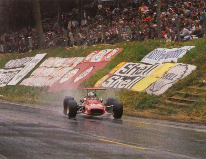 Chris Amon Ferrari 312, 1968 French Grand Prix, Rouen-les-Essarts