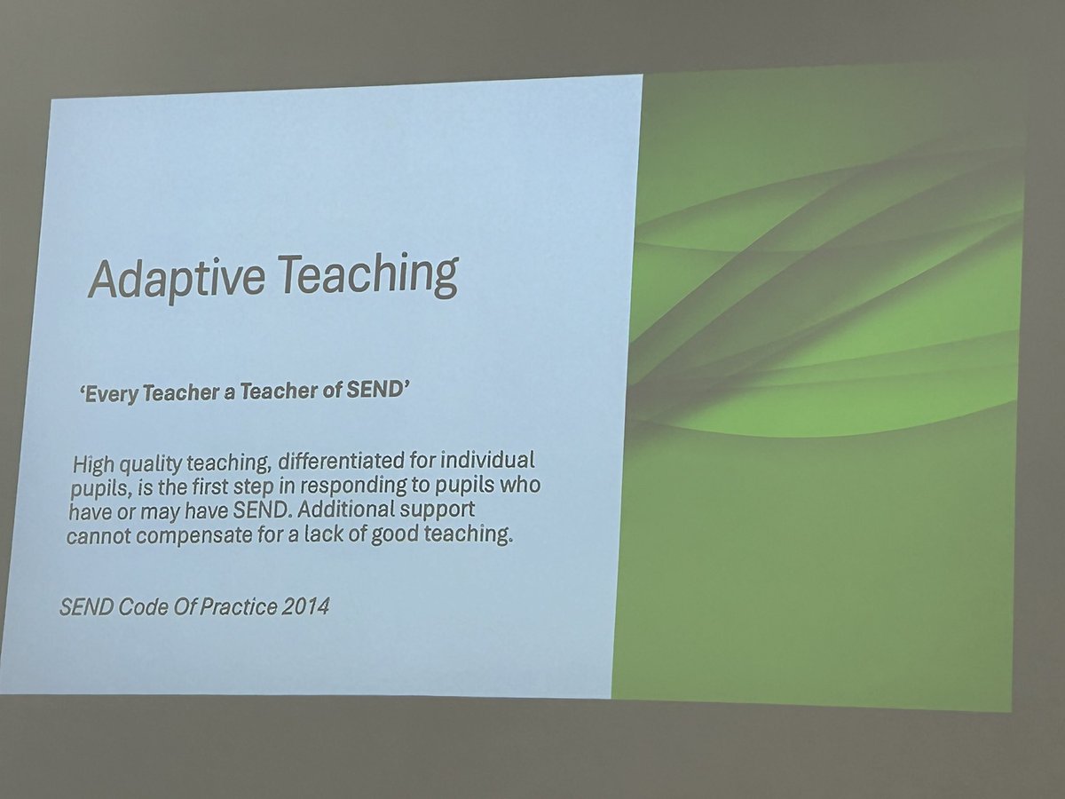 North hub primary teachers and support staff together this morning for SEND CPD on responsive teaching led by our amazing hub SENCo, Michelle Spires. #togetherwearestronger @the_atlp