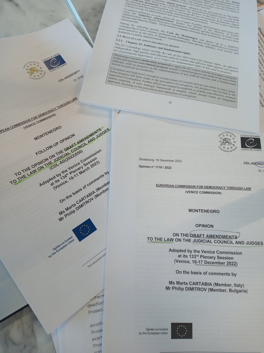 Looking forward to this week‘s mission to #Montenegro to assess the situation of the #judiciary with @GACrnaGora and @ICJ_org Vice-President Radmila Dragicevic-Dicic @Europe_icj