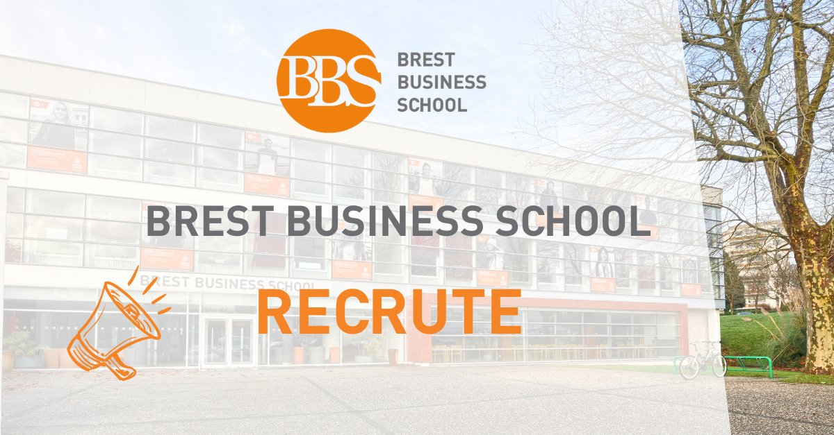 Brest BS (@brestbs) on Twitter photo 📢 Brest Business School recrute !
➡️ Des Enseignants-Chercheurs (Homme/Femme) en Sciences de Gestion, RH, Finance et Droit des Affaires
Pour découvrir l'offre complète 👉lnkd.in/e_9Nu_Jc
📩 Merci d’adresser votre candidature à  : recrutement.ec@brest-bs.com 📢 Brest Business School recrute !
➡️ Des Enseignants-Chercheurs (Homme/Femme) en Sciences de Gestion, RH, Finance et Droit des Affaires
Pour découvrir l'offre complète 👉lnkd.in/e_9Nu_Jc
📩 Merci d’adresser votre candidature à  : recrutement.ec@brest-bs.com