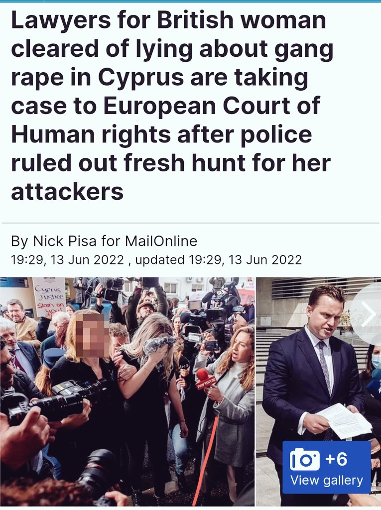 'This case is another example of how backwards our {#Cyprus} culture is regarding womens rights & sexual assault.We should all be ashamed of how it was handled as a country. It was very obviously a miscarriage of justice due to corruption.Horrifying stuff' @LawOfficeCY @FCDOGovUK