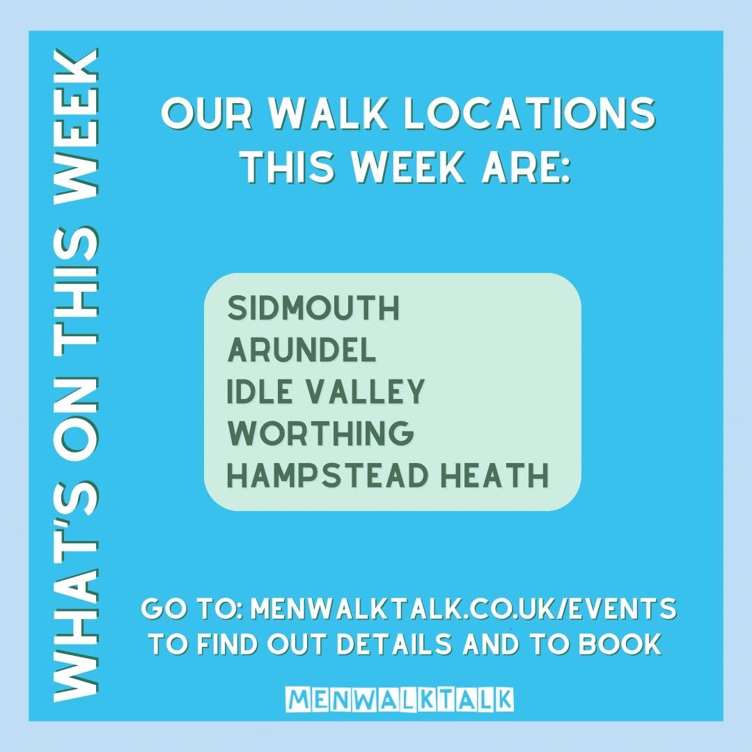 Happy Monday! We hope you enjoyed your weekend. Here are the walks we have on this week! Come along and join us! You can book here: buff.ly/35u7ovm 😁 #whatson #sidmouth #devon #arundel #westsussex #sussex #idlevalley #retford #worthing #hampsteadheath #hampstead #london