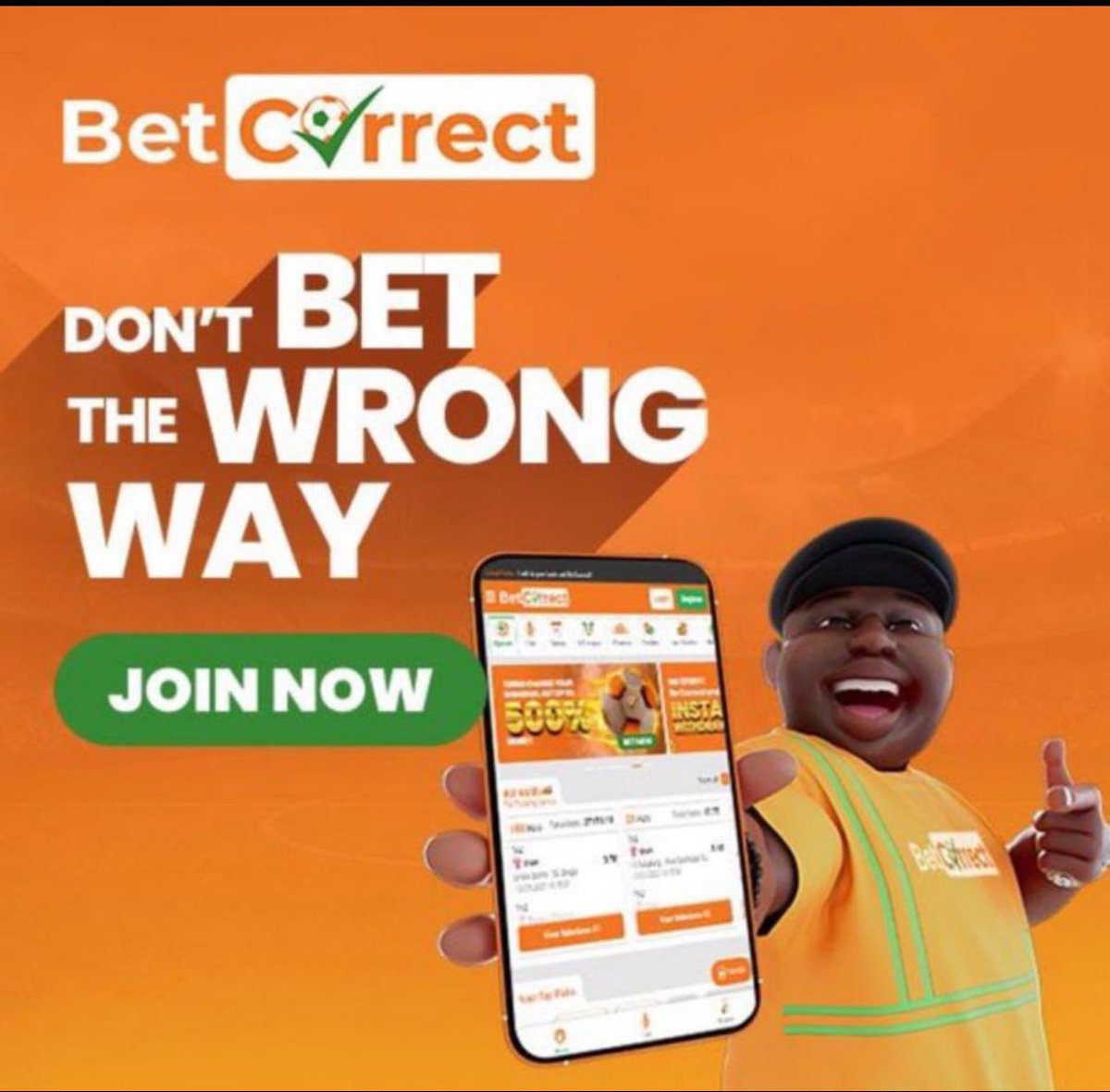 10 odd on @BetcorrectNG 

Code: BCA38X13

You don’t have account on betcorrect?

Register Below👇👇👇

Sign up here 👉 bit.ly/Morayoor_WB