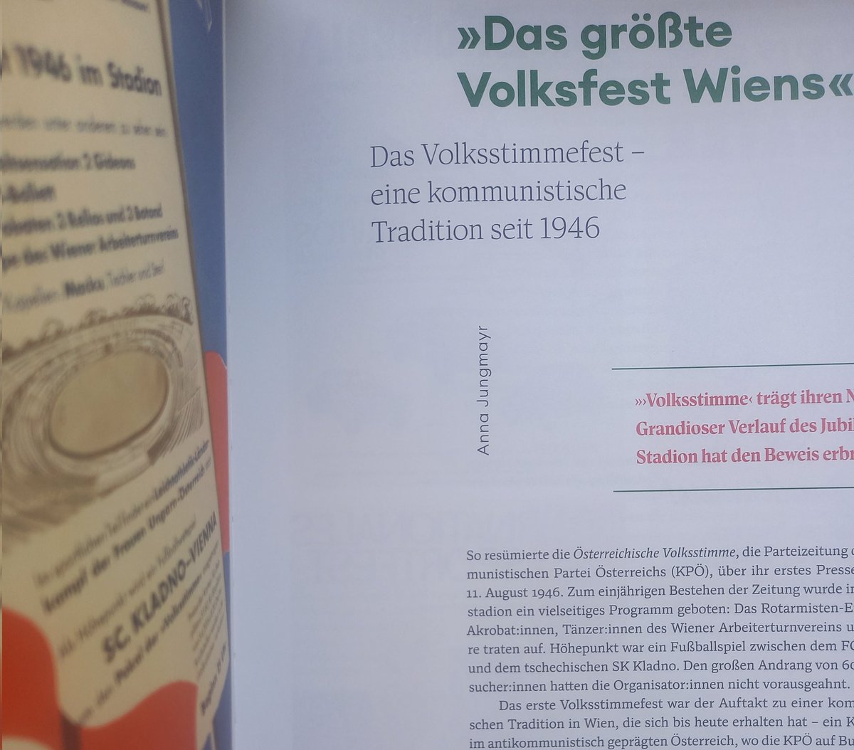 Zum neu eröffneten #Pratermuseum erschien die umfassende Publikation: 'Der Wiener Prater. Labor der Moderne', in der über 50 Autor*innen unterschiedlichste Aspekte des Praters beleuchten. Ich habe mich mit einem Beitrag zum #Volksstimmefest daran beteiligt!