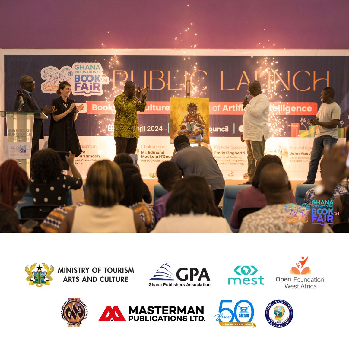 The 21st Ghana International Book Fair has been duly launched!
🇬🇭🌍📚🎊
#gibf24 #Ghanainternationalbookfair