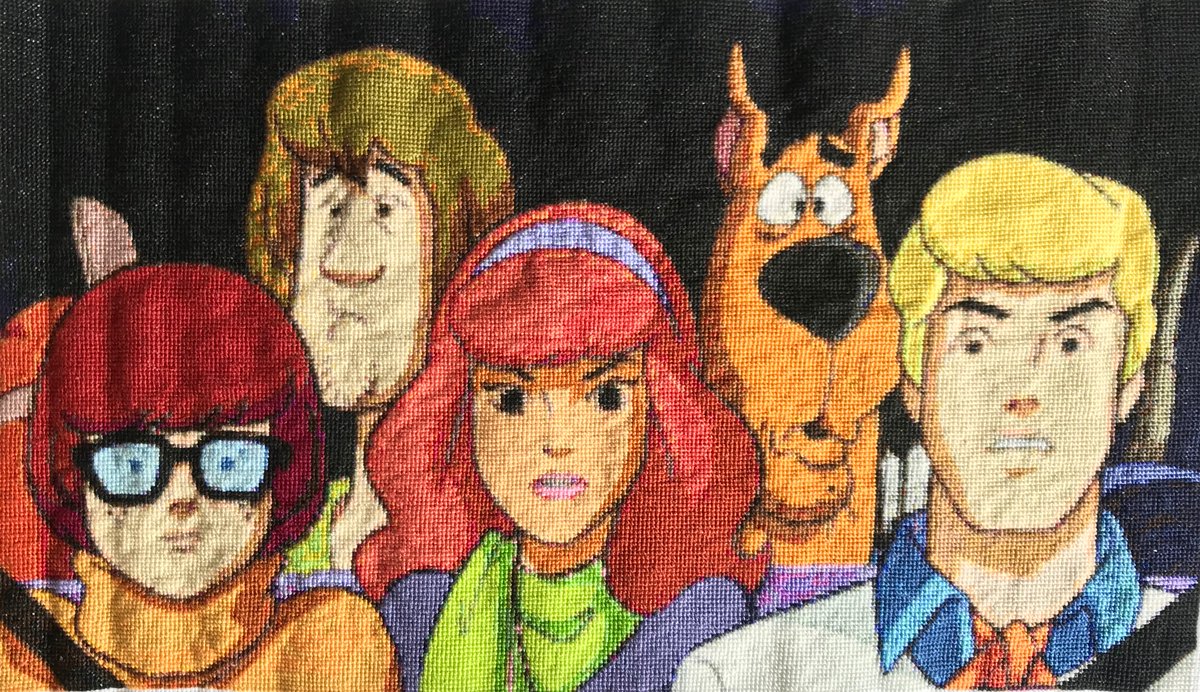 Finished the #ScoobyDoo #CrossStitch today. #xstitch