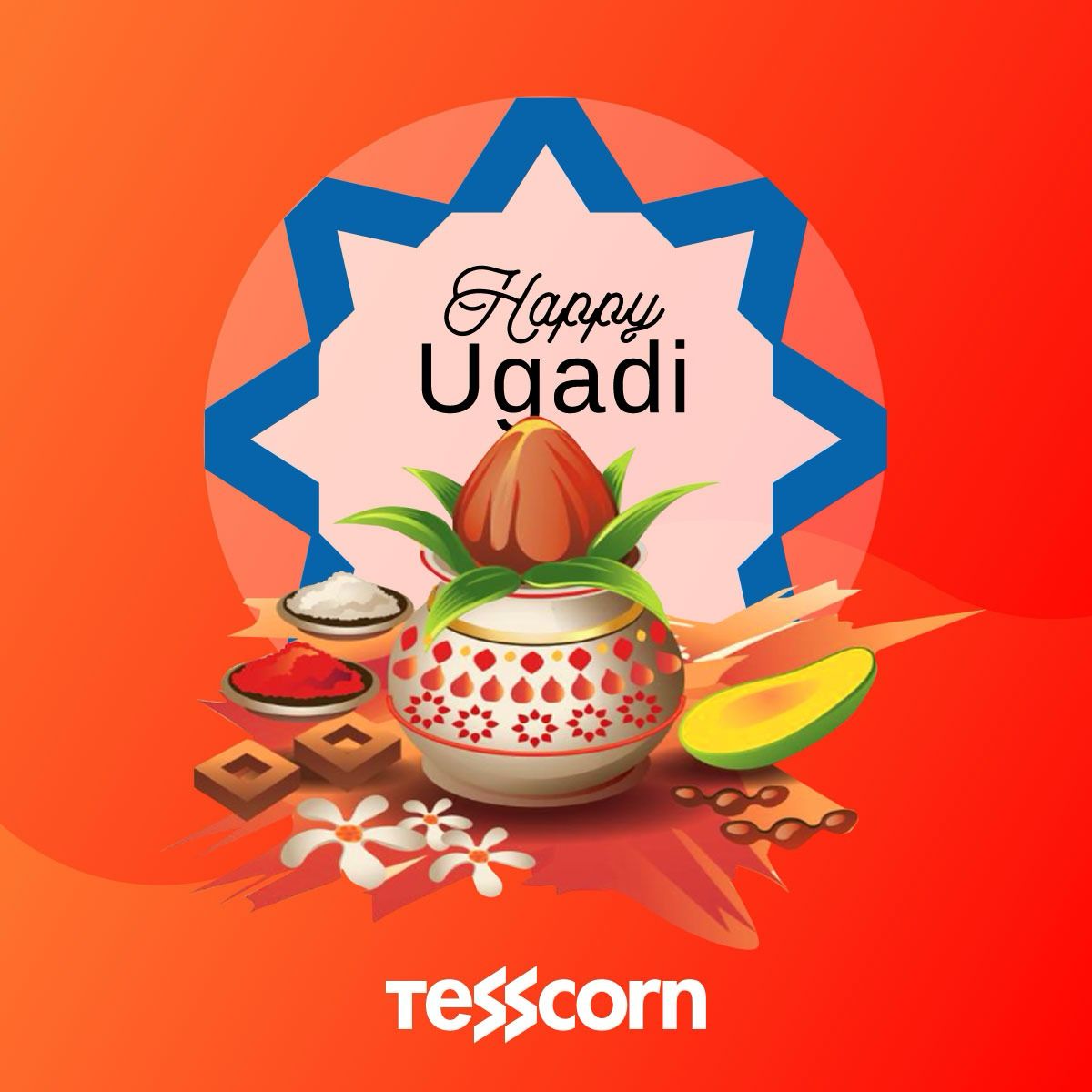#HappyUgadi to all of you out there. We thought we would extend our festive greetings before the traffic really gets heavy. ☺️ #Tesscorn