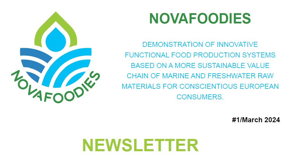 🆕#NOVAFOODIESproject first #NEWSLETTER is out!
Interview with  coordinators @idener  preliminary assessment of project activities
Getting inside…. #microalgae cultivation and expected nutraceutical soups 
#Sustainability #marine #freshwater 

novafoodies.eu/promo-material/