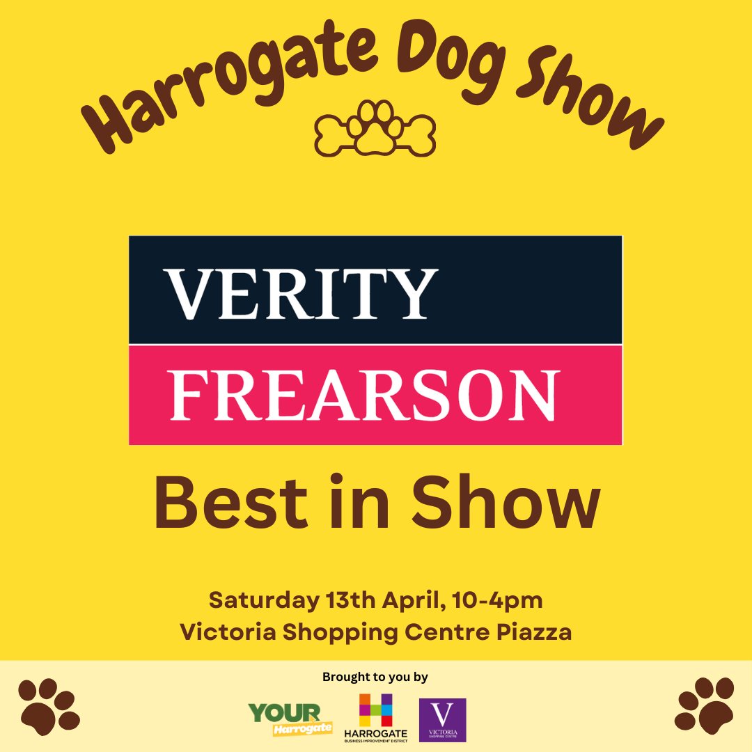 🐶Harrogate Dog Show Sponsor🐶 A huge thank you to Verity Frearson for sponsoring the 'Best in Show' category this year!👏 Come down and join the fun on the Piazza from 10am on Saturday.📅 The Yorkshire Shepherdess Amanda Owen is our star judge this year...🌟