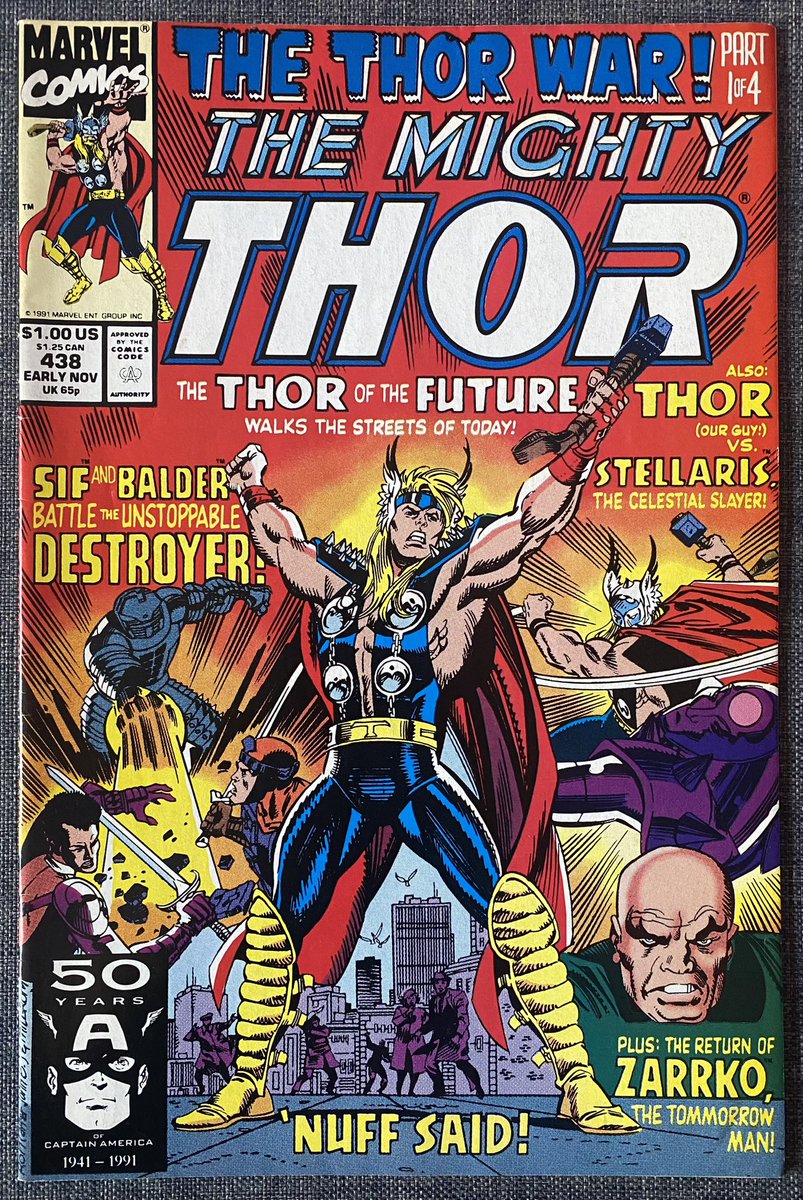 New back issue read! Thor issue 438 by Tom DeFalco, Ron Frenz, Patrick Olliffe & Al Milgrom #Thor