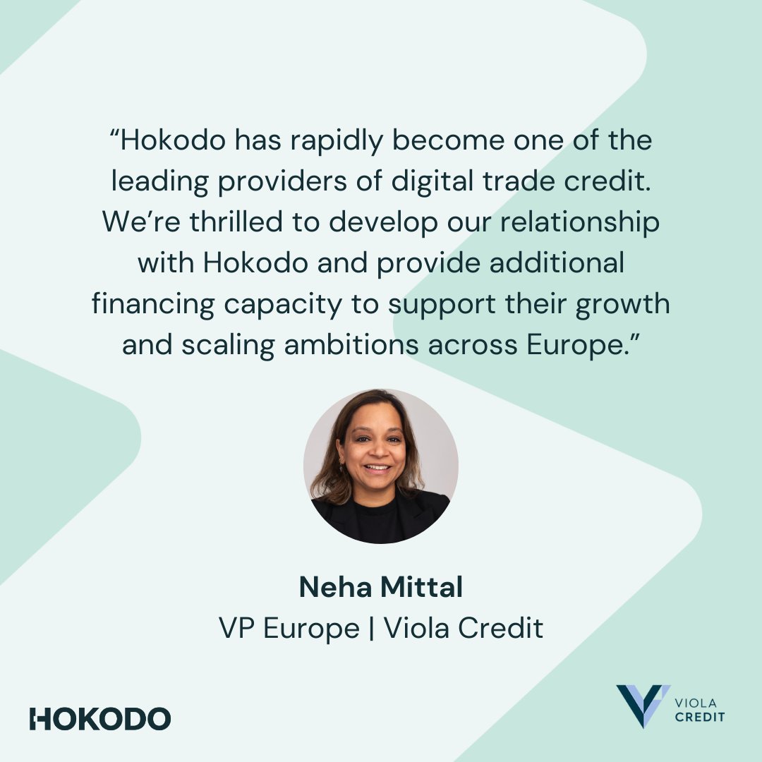 The cat is out of the bag... 😸 💸

Hokodo has just raised a new €100 million debt facility that is going to help us facilitate more than €1.5 billion of B2B transactions over the next two years! 

Want to find out more? 👉 hubs.ly/Q02rYnBF0