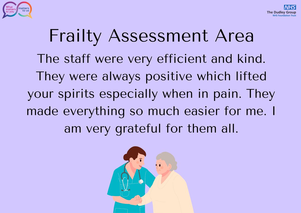 Lovely feedback for our FAA department! well done for providing a positive experience for patients @jillfaulkner65 @DudleyGroupCEO @MataMorris_SK @DudleyGroupNHS