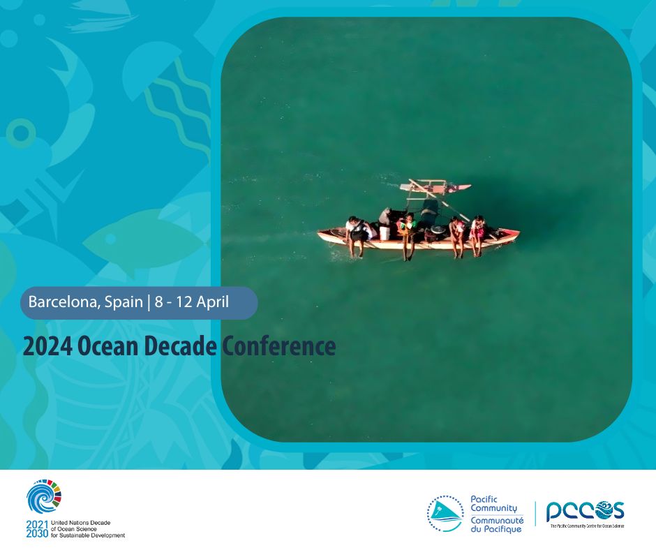 Pacific voices for healthy oceans!
SPC is proud to coordinate Pacific representation at the UN #OceanDecade Conference Barcelona. Scientists, knowledge keepers & young ocean professionals will share a mix of science, policy & traditions for ocean management.
#PCCOS @UNOceanDecade